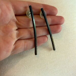 Blackened silver earrings